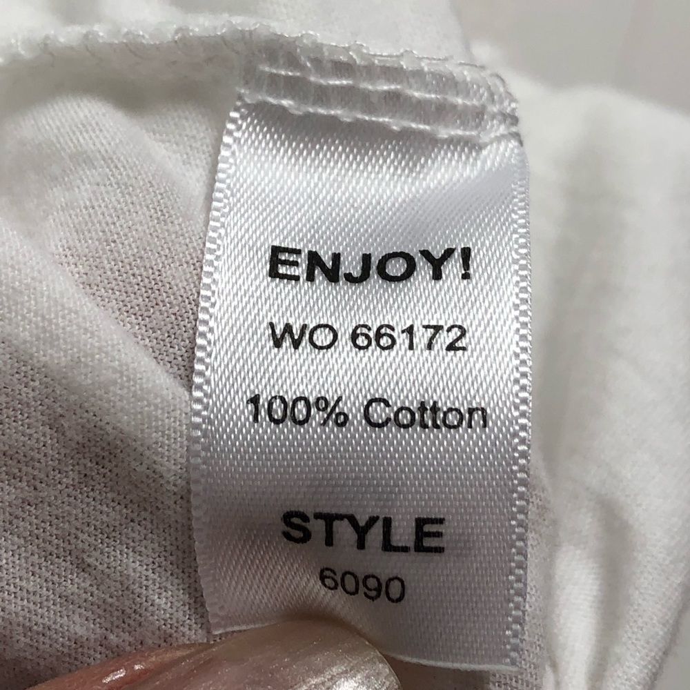 Michael Stars “Park Av” White Short Sleeve Tee OS - Picture 4 of 7